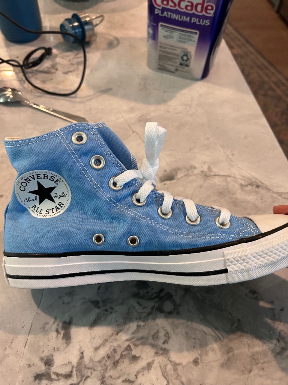 Sky blue converse